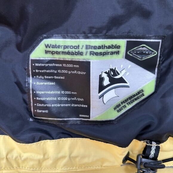 Columbia Titanium yellow waterproof ski coat w removable puffer jacket size M - Picture 10 of 16